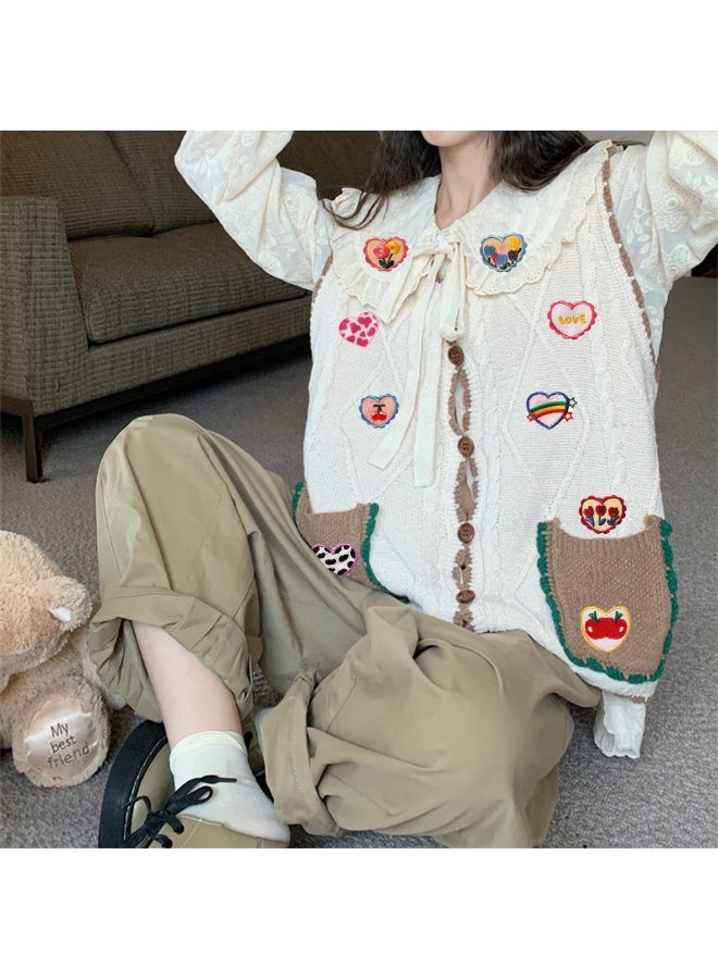 Peachjoy Embroidered Self-Adhesive Heart Patches for Decoration, 12PCS Cute Pattern Embroidery Heart Patches, DIY Patches for Clothing, Love Shape Patches for Bags Tents T-Shirt Jeans Skirt Vests Hat - Image 2